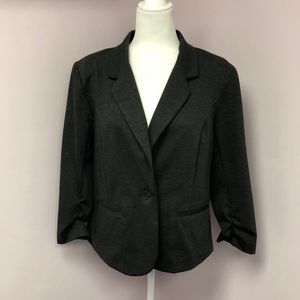 Christian Siriano 3/4 Sleeve Grey Blazer sz Large